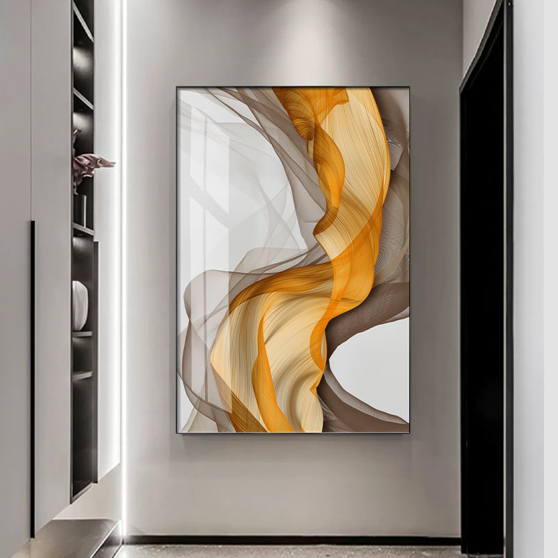 Abstract Yellow Grey Canvas Painting Home Decor Abstract Yellow Grey Canvas Painting Home Decor
